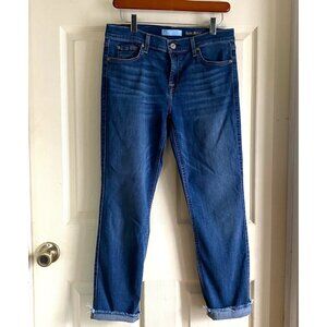 size 28 womens Seven 7 for‎ all mankind raw/cut hem Roxanne ankle skinny jeans